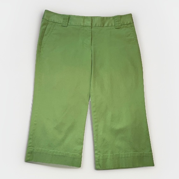 J.CREW Pants - J. Crew Womens Capri Pants Size 8 Green Stretch Favorite Fit 32x18
